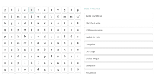 grille mots mêlés api juillet 26